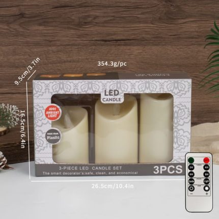 3D Flameless LED Candle Set